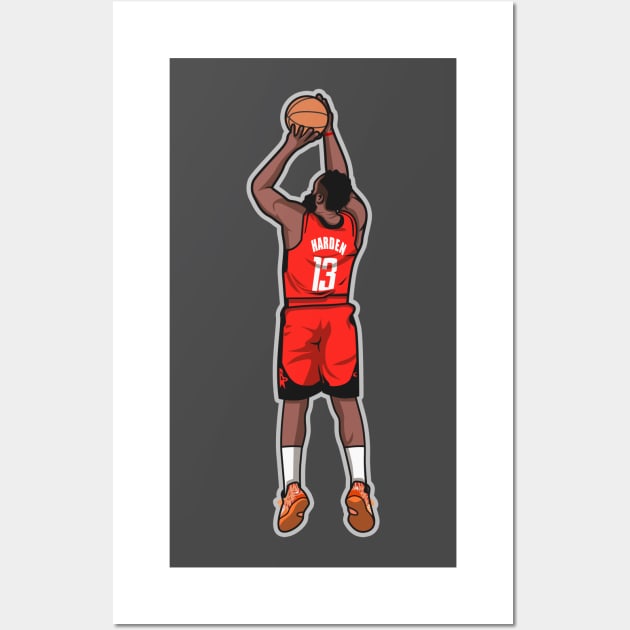 James harden Cartoon Style Wall Art by ray1007